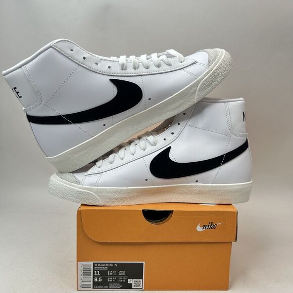 Nike Shoes Blazer Mid 77’ WMNS “Vintage White Black” 2024 - Picture 2 of 4